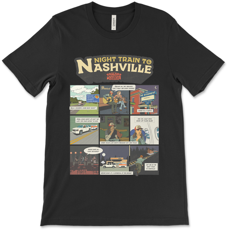 Night Train to Nashville Comic T-Shirt