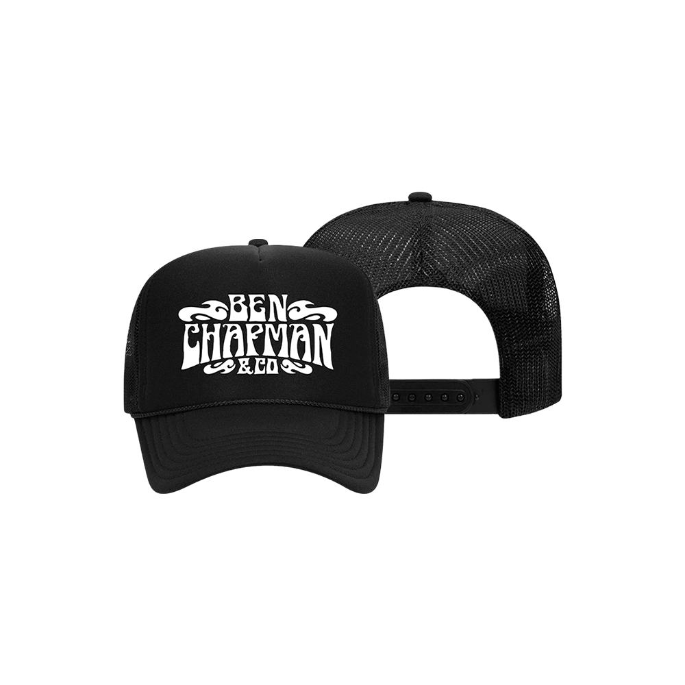 Ben Chapman & Co. Embroidered Black Trucker Hat